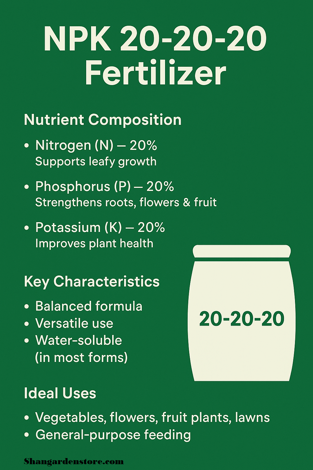 NPK 20-20-20 Fertilizer: Benefits, Uses, and How to Apply It