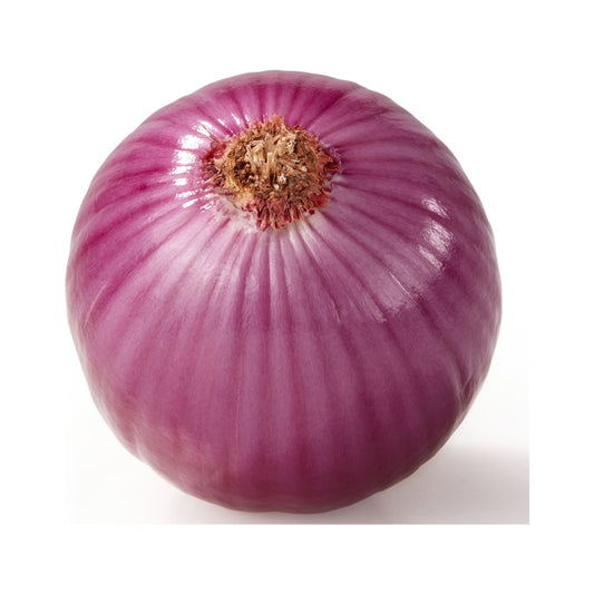 Purple onion on a white background